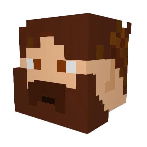 Sikkly Minecraft avatar head, 3D render