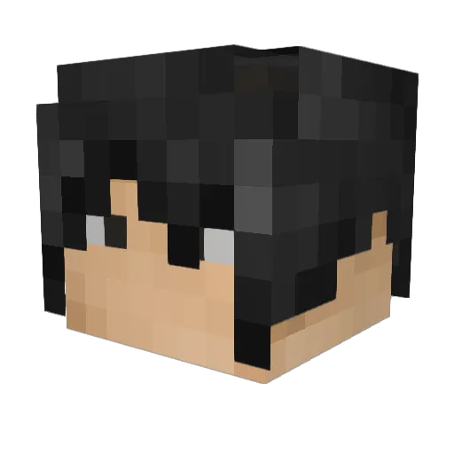Sikodel Minecraft avatar head, 3D render