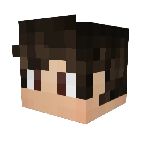 Sikoz Minecraft avatar head, 3D render