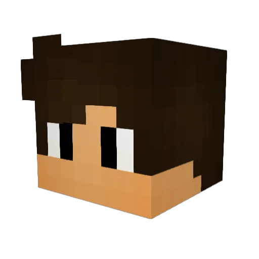 SikretHeal Minecraft avatar head, 3D render