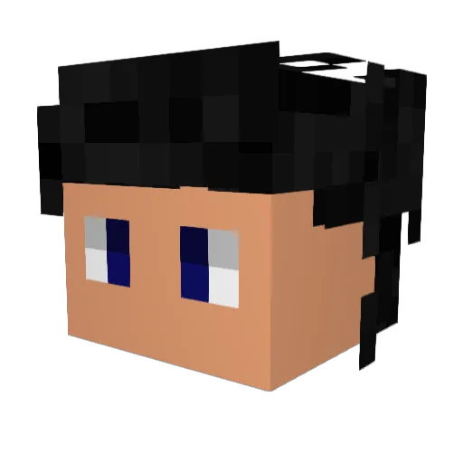 Sil05 Minecraft avatar head, 3D render