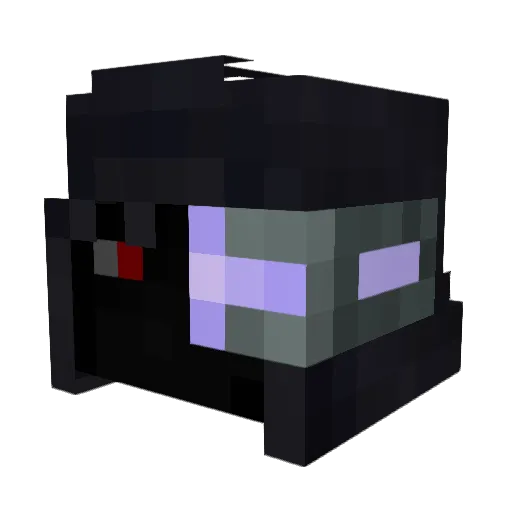 Sil3nc3tv Minecraft avatar head, 3D render