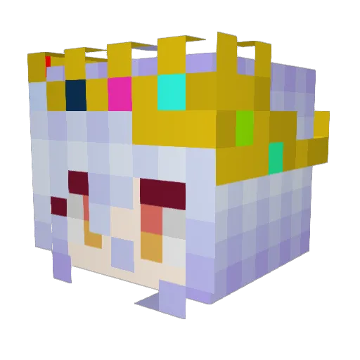 Sil3ntBDS Minecraft avatar head, 3D render