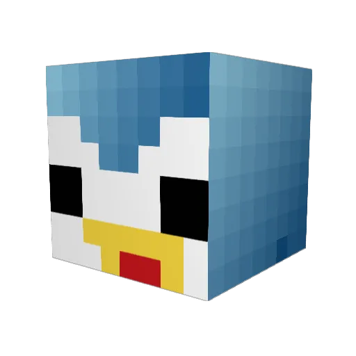 Sil3ntBUTD3adlY Minecraft avatar head, 3D render