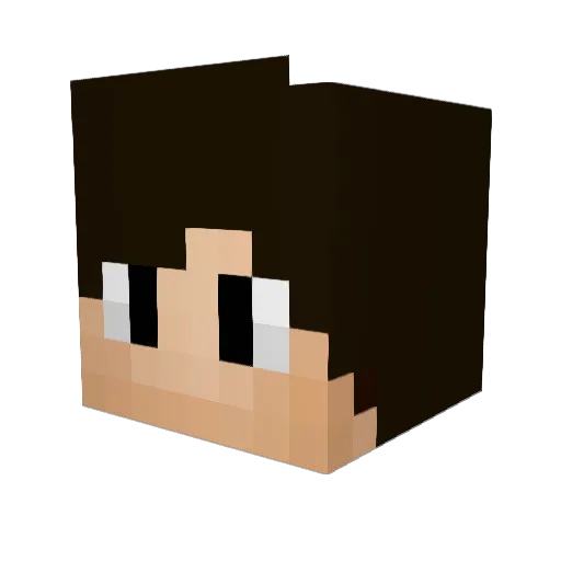SilCrem23 Minecraft avatar head, 3D render