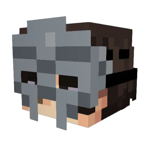 Silaen_ Minecraft avatar head, 3D render