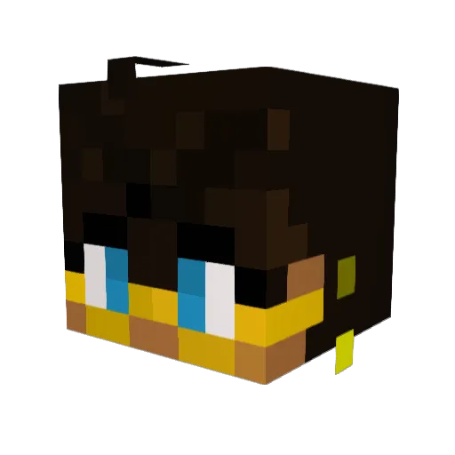 Silane_EK Minecraft avatar head, 3D render