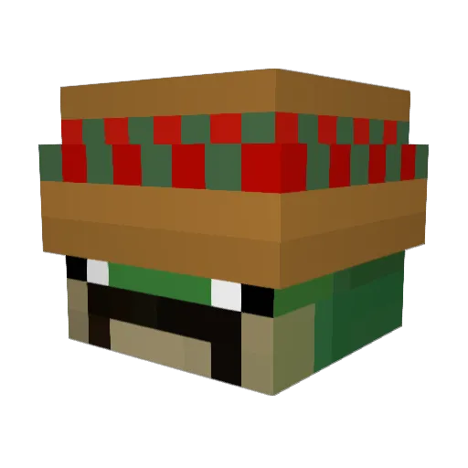 Silardy Minecraft avatar head, 3D render