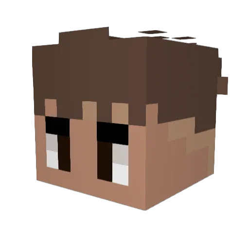 Silas1745 Minecraft avatar head, 3D render