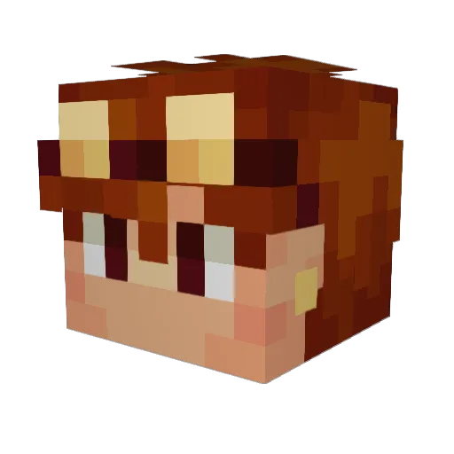SilasClockwork Minecraft avatar head, 3D render