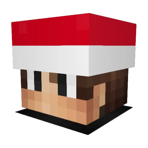 SilasG189 Minecraft avatar head, 3D render