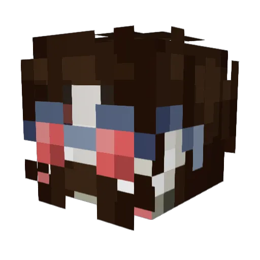 SilasJax Minecraft avatar head, 3D render