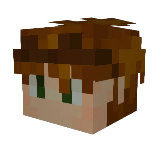 SilasSoule Minecraft avatar head, 3D render