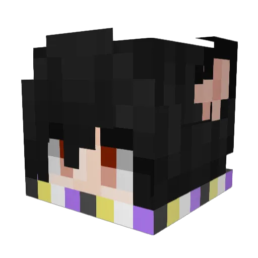 Silashend Minecraft avatar head, 3D render