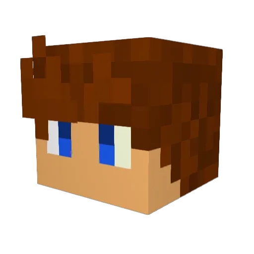 Silashz Minecraft avatar head, 3D render
