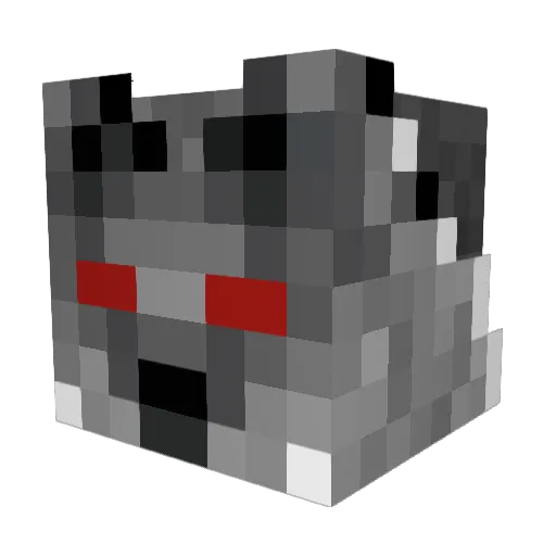 Silativ Minecraft avatar head, 3D render