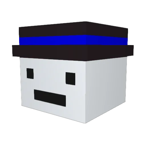 SilberComicHD Minecraft avatar head, 3D render