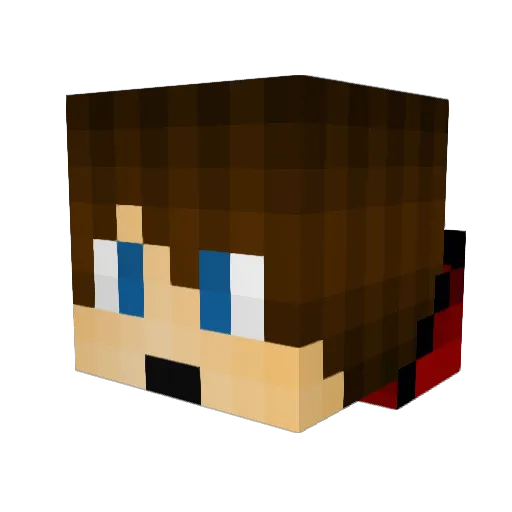 Sileba44 Minecraft avatar head, 3D render