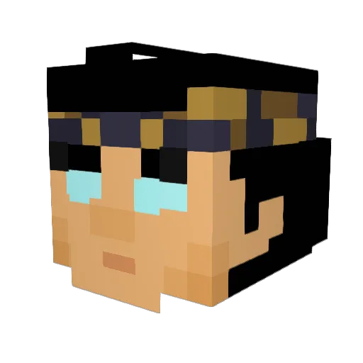 SilenWIN Minecraft avatar head, 3D render