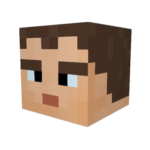 Silen_1009 Minecraft avatar head, 3D render