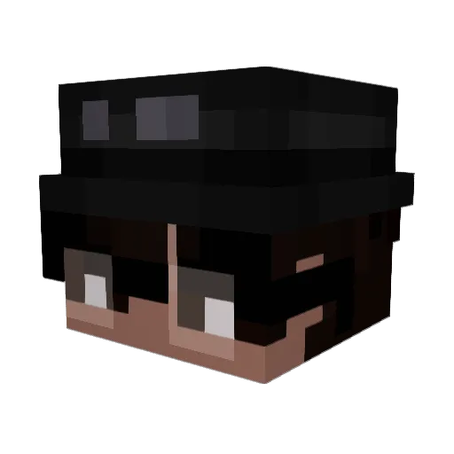 Silenc312 Minecraft avatar head, 3D render