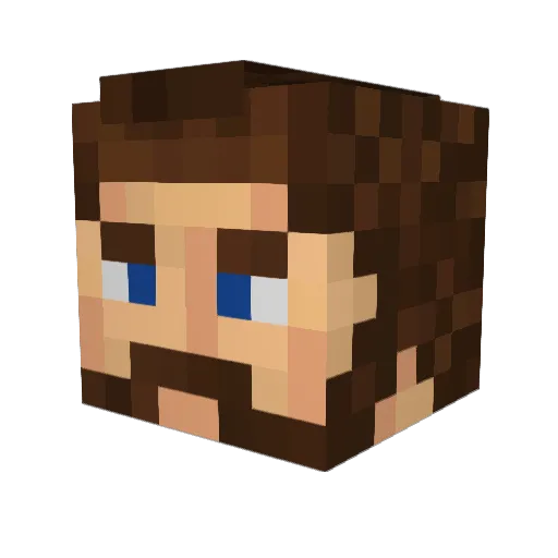 SilenceIsKey_ Minecraft avatar head, 3D render