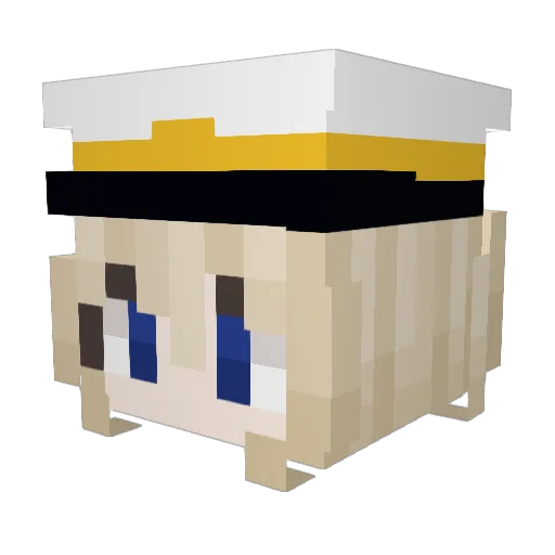 SilenceTrash Minecraft avatar head, 3D render