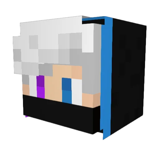 Silence_Death12 Minecraft avatar head, 3D render