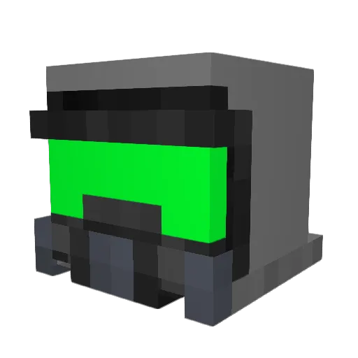 Silence_ten Minecraft avatar head, 3D render