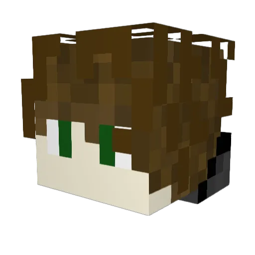 Silenced_Raven Minecraft avatar head, 3D render