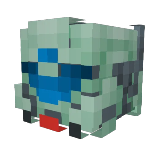 Silencedcrayon Minecraft avatar head, 3D render