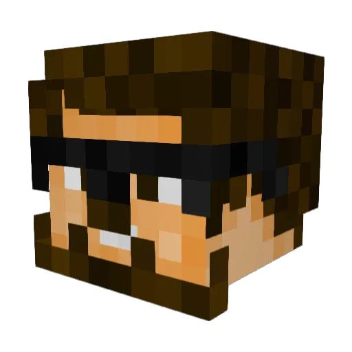 Silencedhunter Minecraft avatar head, 3D render