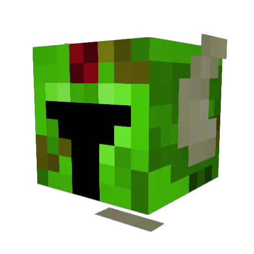Silencexc Minecraft avatar head, 3D render