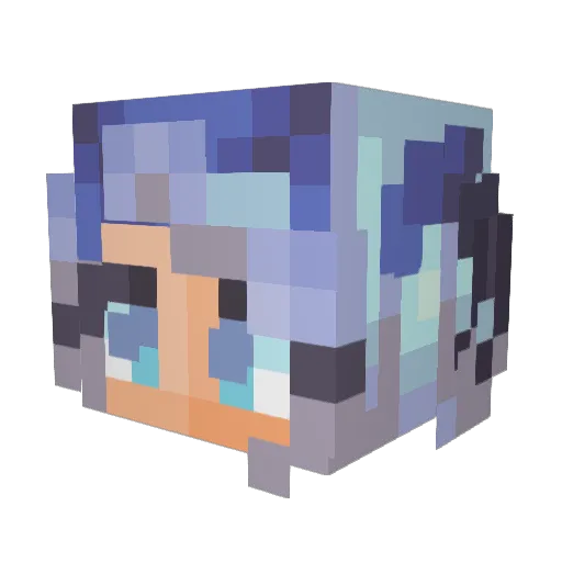 Silencia1978 Minecraft avatar head, 3D render