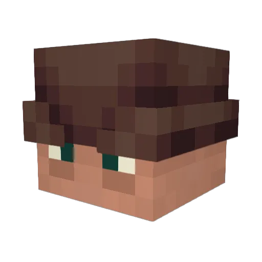 Silenqe Minecraft avatar head, 3D render