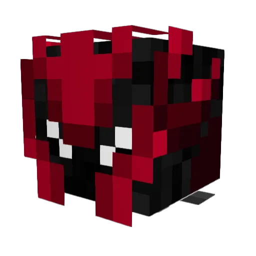 Silenrt Minecraft avatar head, 3D render