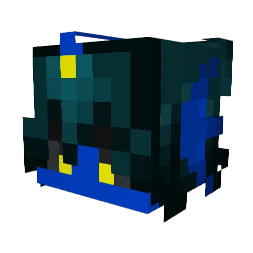 Silent0Dusk Minecraft avatar head, 3D render