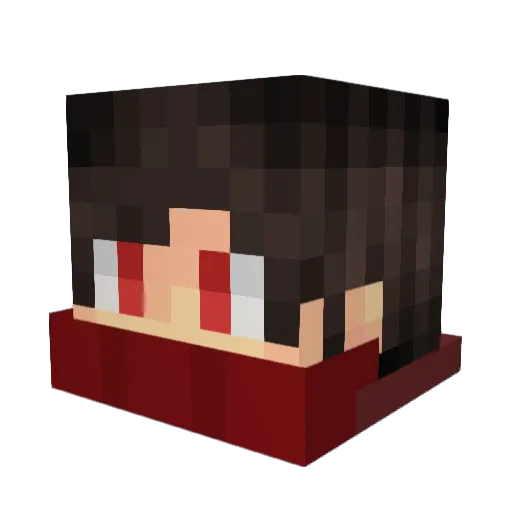 Silent1230 Minecraft avatar head, 3D render