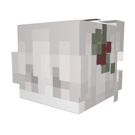Silent403 Minecraft avatar head, 3D render