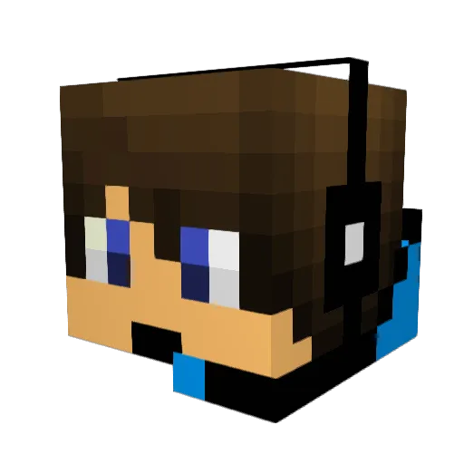 SilentBFriendly Minecraft avatar head, 3D render