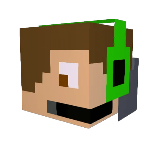 SilentBlade2627 Minecraft avatar head, 3D render