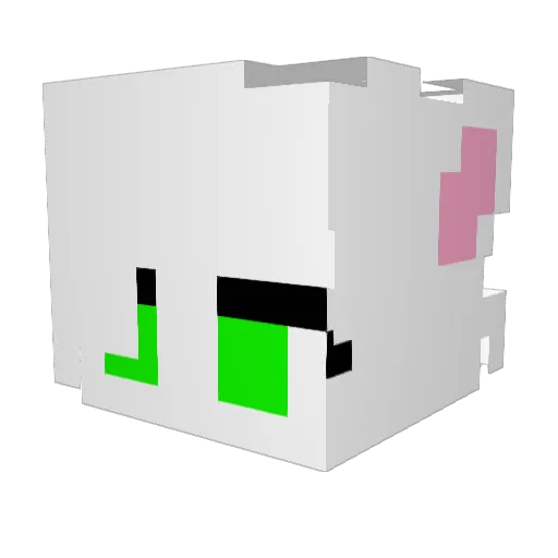 SilentBoop1 Minecraft avatar head, 3D render