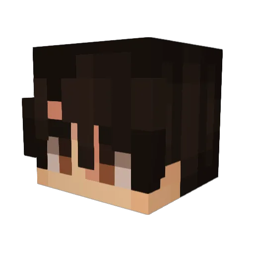 SilentButDeqdly Minecraft avatar head, 3D render