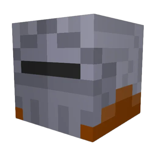 SilentChariot Minecraft avatar head, 3D render