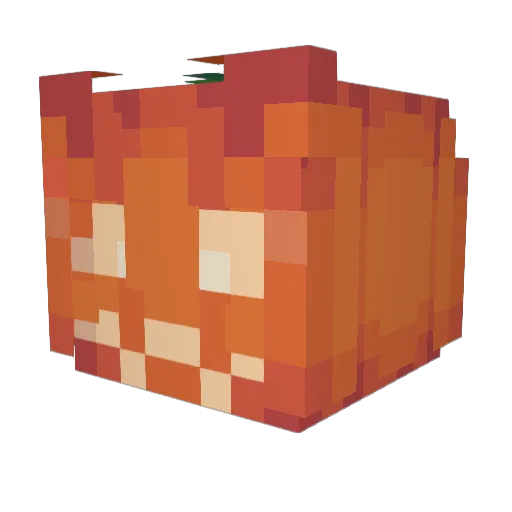 SilentClown_ Minecraft avatar head, 3D render