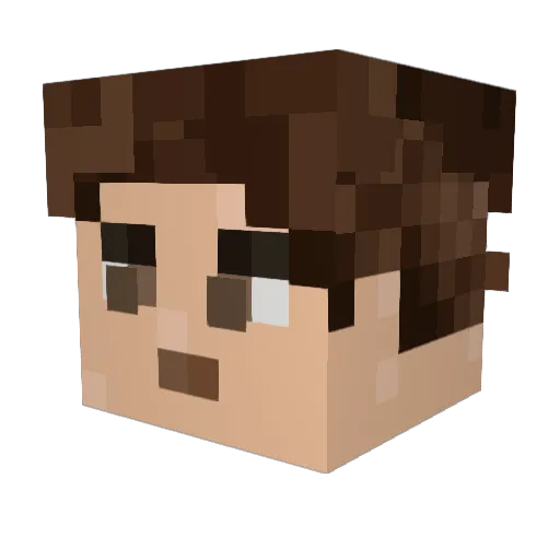 SilentCrafts Minecraft avatar head, 3D render