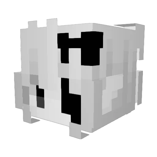 SilentHeart01 Minecraft avatar head, 3D render