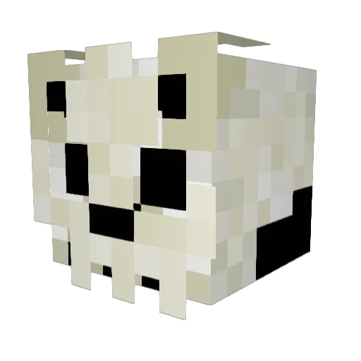 SilentManG Minecraft avatar head, 3D render