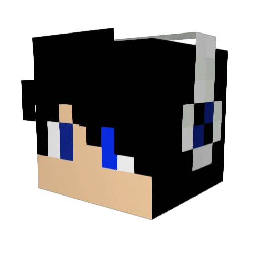 SilentMyst70 Minecraft avatar head, 3D render