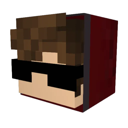 SilentPlaysYT Minecraft avatar head, 3D render